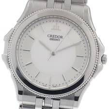 SEIKO CREDOR Pacificique GCBR035/8J81-6B70 K18WGBezel Quartz Men's Watch_952106