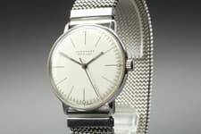 [Exc+5] JUNGHANS MAX BILL 27 3700 409 White Dial Manual Men's watch