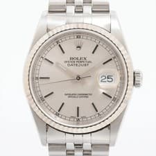 Rolex DATEJUST 36 16234 SS×WG SS AT Silver-Face