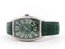 Franck Muller Cintree Curvex Sunset Green Dial Solid 18kt White Gold 2852 SC