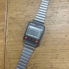 SEIKO UC-2000 UW01-0010 DIGITAL WATCH SQUARE VINTAGE WORKING JAPAN CLEANED