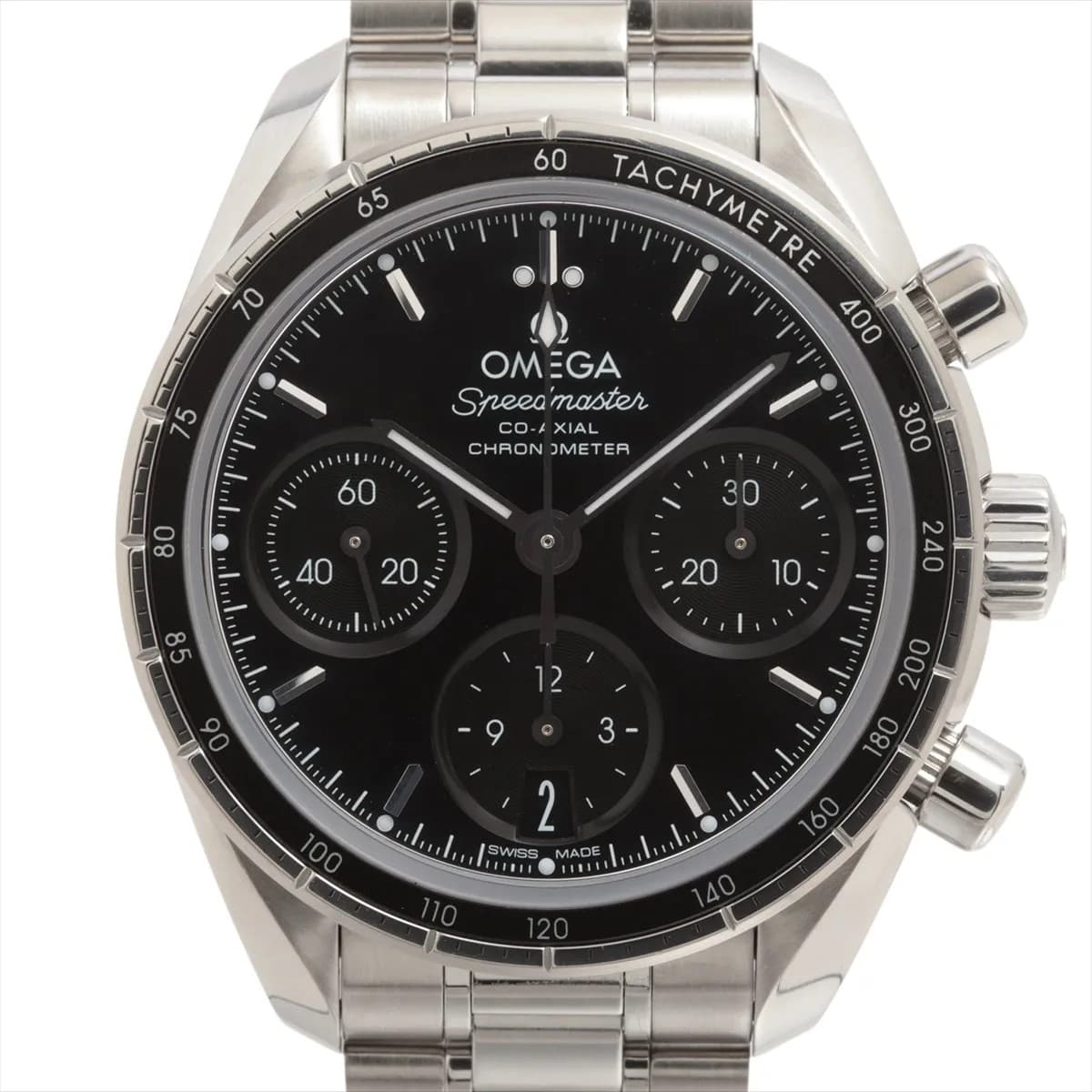 Omega Speedmaster 38 Co-Axial Chronometer Chronograph 324.30.38.50.01.001 SS SS