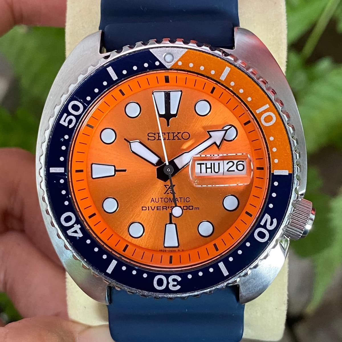 RARE Seiko Prospex SRPC95K1 Diver Orange Turtle Asia Limited Edition Watch Men