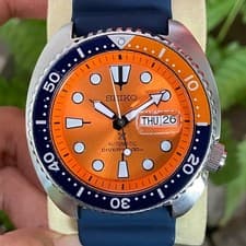 RARE Seiko Prospex SRPC95K1 Diver Orange Turtle Asia Limited Edition Watch Men