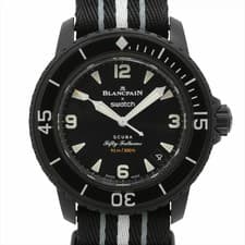 Used Blancpain Swatch Ocean of Storm SO35B400 Black Dial Wrist Watch