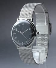  Junghans Max Bill Auto Black Dial 27/3702.02 Full Set Box Papers Bauhaus