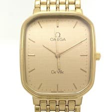 Omega De Ville 1417 Quartz Yellow Gold GP Vintage Swiss Made Unisex
