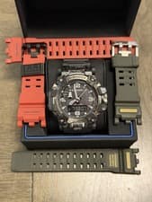 CASIO G-SHOCK GWG-2000-1A1JF Mudmaster Black Carbon MASTER OF G Watch 3 Straps