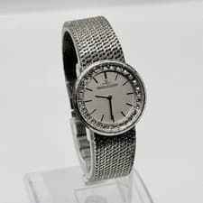 JAEGER-LECOULTRE Watch 6038.42 Silver Hand-Wound 27mm Women's Auth Rare