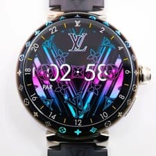 LOUIS VUITTON Tambour Horizon Light Up V3 Smart watch Men's Near Mint