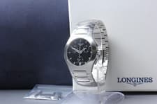 [NEAR MINT] LONGINES Oposition L3.618.4 Black Quartz Chronograph Men's Watch JPN