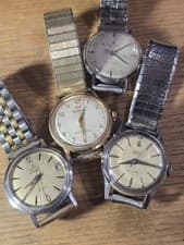 1950s Very Nice Vintage  Seiko, Gruen, Waltham, Roamer They All Run Need TLC