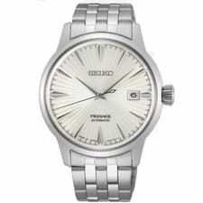 Brand New SEIKO PRE SAGE SRPG23J1 Automatic Watch Martini Cocktail Time White