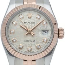 ROLEX Datejust 26 Ladies Watch 10P Diamond Computer Dial 179171G (Random) K1...
