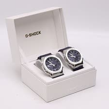 Casio GM-2110SH GM-S2110SH 2pcs Pair Set Quartz Working Luxury Watch Japan Rare