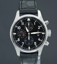 IWC Pilot Chronograph IW377701 43mm Black Dial Stainless Steel BOXES/PAPERS!