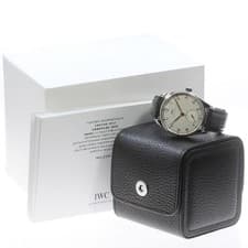 IWC PORTUGIESER AUTOMATIC 40 IW358303 40mm SS Leather Silver Dial Small #C185