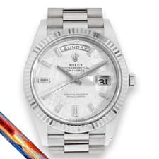 Rolex DayDate 40 228239A METEO Meteorite Men’s Watch White Gold