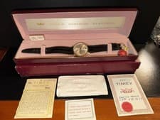 FANTASTIC & RARE ORIGINAL TIMEX “DORADO” ELECTRIC, 14K SOLID GOLD, FULL SET!