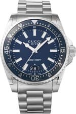 Gucci Dive YA136203 Black Dial 45mm Quartz Men's Diver Watch New