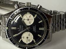 Vintage1968  Stowa  Big Eye Chronograph Panda Valjoux 7733 Movement