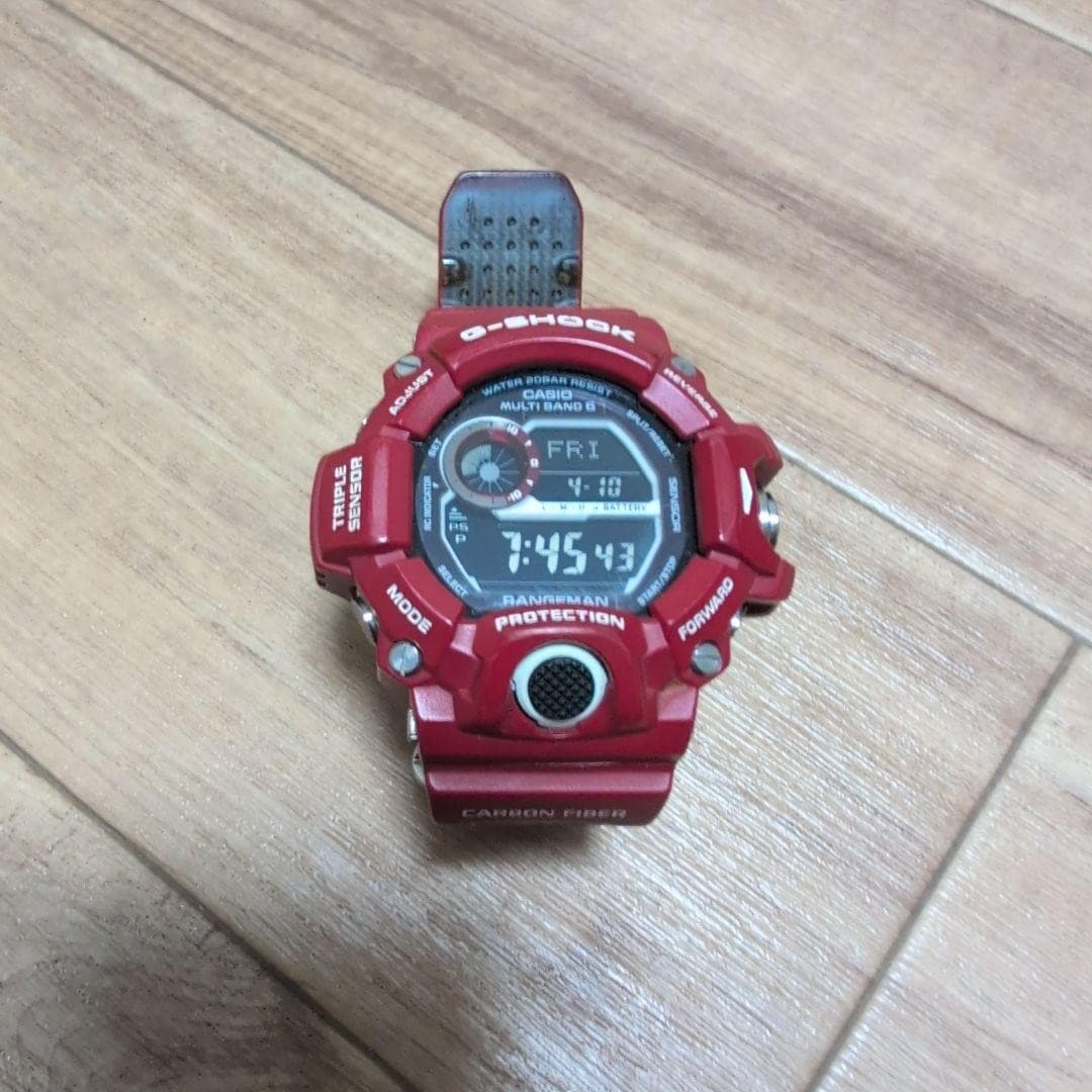 Casio G-Shock GW-9400RDJ-4JF Rescue Red, Rare, Good Condition, No Accessories