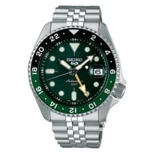 Seiko 5 Sport Automatic Watch GMT SKX Green Dial Men's Watch SSK035K1