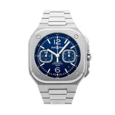Bell & Ross BR 05 Chronograph Steel Auto 42mm Blue Dial Watch BR05C-BLU-ST/SST