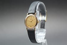 Vintage 1980s Omega De Ville Ladies Quartz Gold Dial Ref.795.0897.2 [Near Mint]