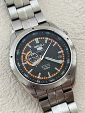 Special samdu3 Seiko 5 Sports SSA067K1 Automatic 4R37-00G0 Black Dial Open Heart