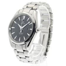 OMEGA SEAMASTER AQUA TERRA 2517.50 39mm SS Black Dial Quartz Date #C1635