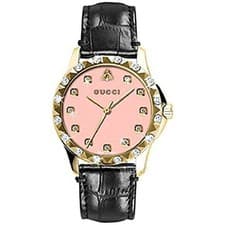 Gucci Pink Dial Women's Quartz Watch YA126479