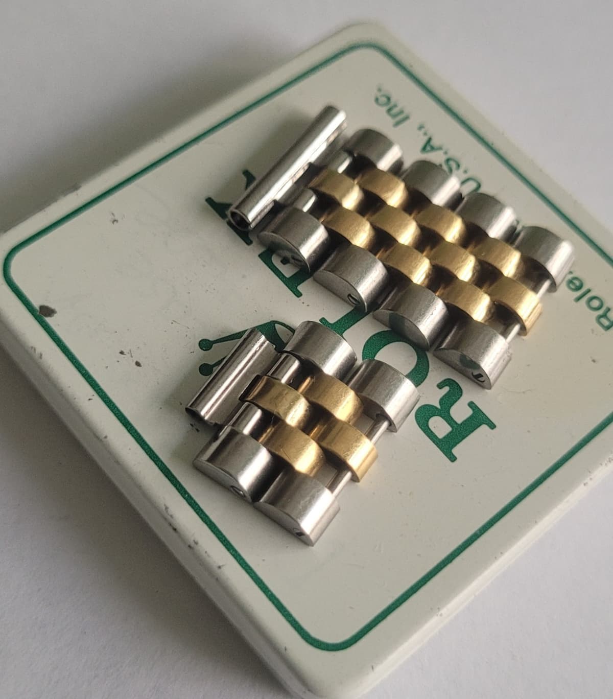 Rolex genuine  18k/steel jubilee 20mm 62523H bracelet six bottom connector links