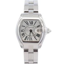 Cartier Roadster Stainless Steel 31mm Silver Dial Watch Ref# W62016V3