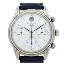 Longines Monument Chronograph L4.661.4 Automatic 38mm White Dial Mens Watch