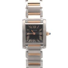 Authentic Cartier Tank Française SM PG Combination 2009 Christmas Limited E...