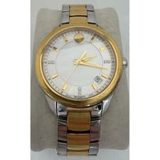 Movado Bellina Series Diamond Women's Two Tone Swiss Quartz Watch 0606979