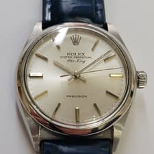 Rolex Oyster Precision Ref 5500 Air King Mens 1970s 34mm Automatic RA754