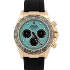 NEW 2026 PAPERS Rolex Daytona TURQUOISE Blue Oysterflex 18K Gold 126518 LN BOX