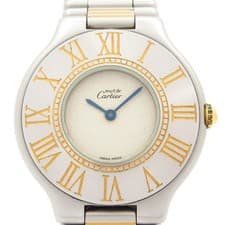 Cartier Mast 21 Vantian - 9******** Silver Gold Women's Wrist Watch