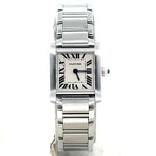 Cartier Tank Francaise Quartz Small Model Stainless Steel Ladies Watch W51008Q3