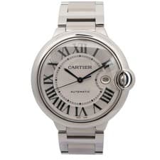 Cartier Ballon Bleu 42mm Silver Dial Steel Automatic Men's Watch WSBB0049