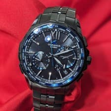CASIO OCEANUS Manta OCW-S3400B-1AJF Black DLC Titanium Solar Radio Works