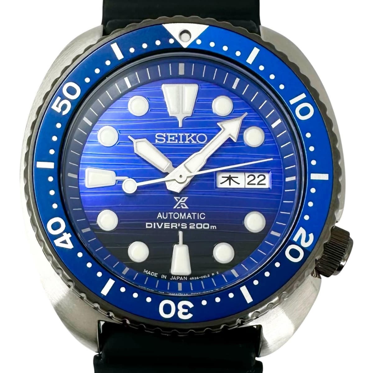 SEIKO Prospex Diver Scuba 4R36-05H0 Watches black Mechanical Automatic blueD...