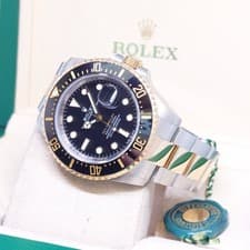Rolex 43mm 18K Half Yellow Gold Ceramic Bezel Black Dial Sea Dweller REF: 126603