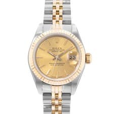 Rolex Datejust 26 69173 Vintage Champagne Steel 18k Yellow Gold Ladies Watch