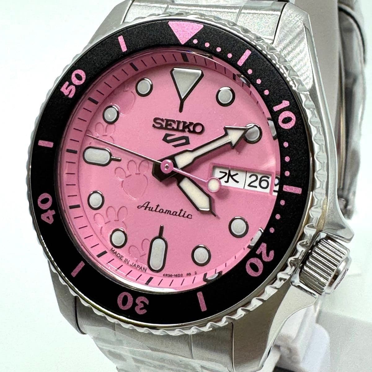 Seiko 5 Sports SBSA321 Pink Dial Automatic Men's Watch Japan Mint Unused