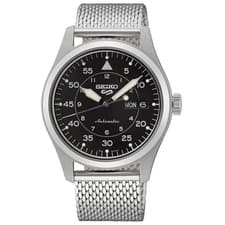 SEIKO 5 Sports SRPH23K1 Military Automatic Watch Men Steel Bracelet