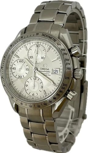 Omega Speedmaster Date 3211.30 Silver 40mm Automatic Mens Watch Excellent A5442