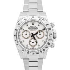 NOS STICKERED 2020 PAPERS Rolex Daytona Cosmograph WHITE Steel 40mm 116520 BOX